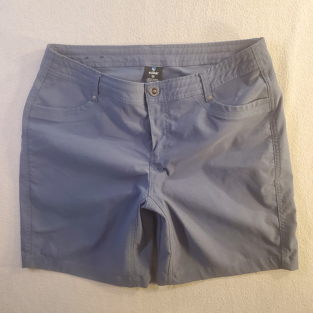 KUHL Trekr Hiking Shorts 8" Gray Outdoor Hiking Style 6263 Women's Size 12